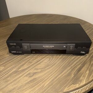 Toshiba W-608 VCR VHS Player 4 Head Hi-Fi Stereo Black No Remote Works